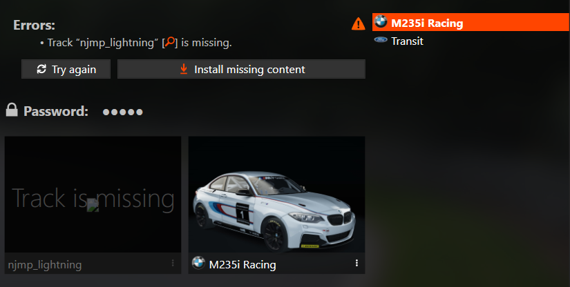 CM Install missing content button